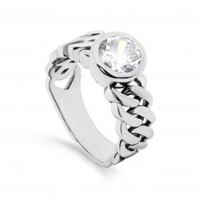 Серебряное кольцо KABAROVSKY K1-143-7900 с фианитом K1-143-7900 фото