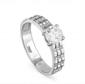 Кольцо из белого золота KABAROVSKY K1-1464-1000 с бриллиантом K1-1464-1000 фото