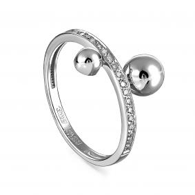 Кольцо из белого золота KABAROVSKY K1-1495-1000 с бриллиантом K1-1495-1000 фото