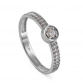 Кольцо из белого золота KABAROVSKY K1-1520-9200 с бриллиантом K1-1520-9200 фото