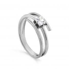 Серебряное кольцо KABAROVSKY K1-153-7900 с фианитом K1-153-7900 фото