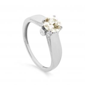 Кольцо из белого золота KABAROVSKY с алмазанитом и фианитом swarovski K1-1541-20600 K1-1541-20600 фото