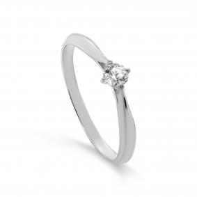 Кольцо из белого золота KABAROVSKY K1-1585-1000 с бриллиантом K1-1585-1000 фото