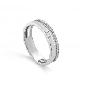 Кольцо из белого золота KABAROVSKY K1-1595-1000 с бриллиантом K1-1595-1000 фото