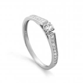 Кольцо из белого золота KABAROVSKY K1-1608-1000 с бриллиантом K1-1608-1000 фото