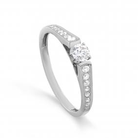 Кольцо из белого золота KABAROVSKY K1-1609-1000 с бриллиантом K1-1609-1000 фото