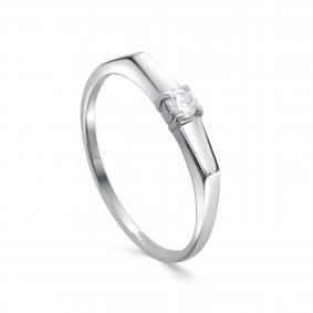 Кольцо из белого золота KABAROVSKY K1-1610-1000 с бриллиантом K1-1610-1000 фото