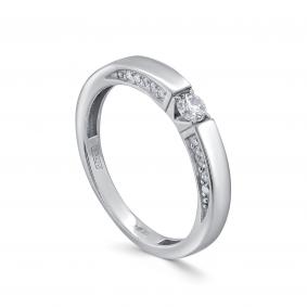 Кольцо из белого золота KABAROVSKY K1-1616-1000 с бриллиантом K1-1616-1000 фото