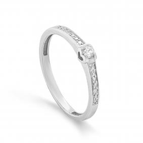 Кольцо из белого золота KABAROVSKY K1-1617-1000 с бриллиантом K1-1617-1000 фото