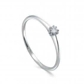 Кольцо из белого золота KABAROVSKY K1-1620-1000 с бриллиантом K1-1620-1000 фото