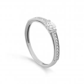 Кольцо из белого золота KABAROVSKY K1-1622-1000 с бриллиантом K1-1622-1000 фото