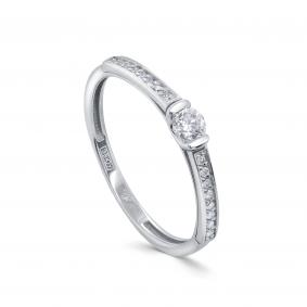 Кольцо из белого золота KABAROVSKY K1-1623-1000 с бриллиантом K1-1623-1000 фото