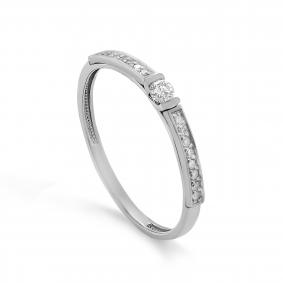 Кольцо из белого золота KABAROVSKY K1-1624-1000 с бриллиантом K1-1624-1000 фото