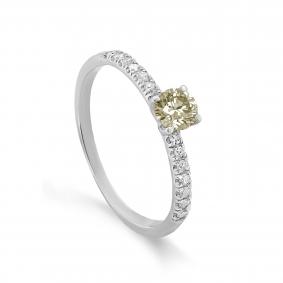 Кольцо из белого золота KABAROVSKY K1-1635-9200 с бриллиантом K1-1635-9200 фото