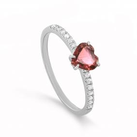 Кольцо из белого золота KABAROVSKY K1-1649-5200 с бриллиантом и турмалином K1-1649-5200 фото