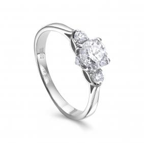 Кольцо из белого золота KABAROVSKY K1-1678-1000 с бриллиантом K1-1678-1000 фото