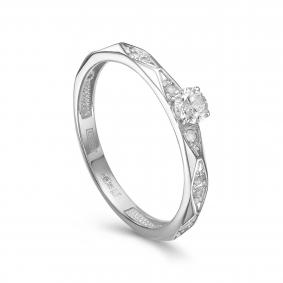 Кольцо из белого золота KABAROVSKY K1-1688-1000 с бриллиантом K1-1688-1000 фото