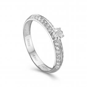 Кольцо из белого золота KABAROVSKY K1-1690-1000 с бриллиантом K1-1690-1000 фото