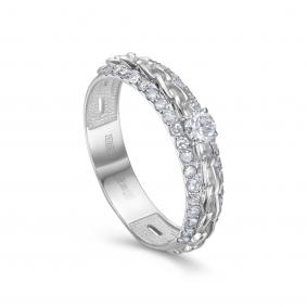 Кольцо из белого золота KABAROVSKY K1-1692-1000 с бриллиантом K1-1692-1000 фото