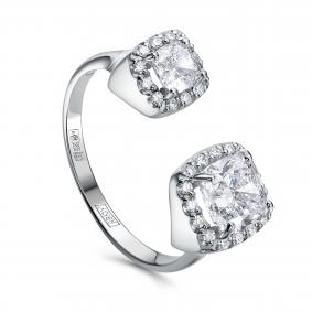 Кольцо из белого золота KABAROVSKY K1-1744-14300 с бриллиантом выращенным K1-1744-14300 фото