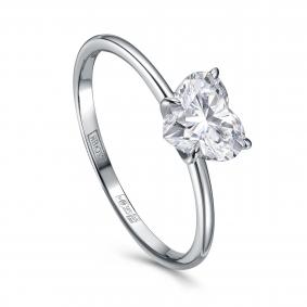 Кольцо из белого золота KABAROVSKY K1-1745-14300 с бриллиантом выращенным K1-1745-14300 фото