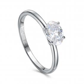 Кольцо из белого золота KABAROVSKY K1-1748-1000 с бриллиантом K1-1748-1000 фото