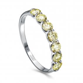 Кольцо из белого золота KABAROVSKY K1-1752-15600 с бриллиантом выращенным K1-1752-15600 фото