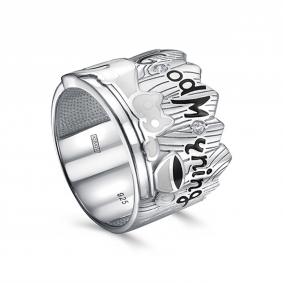 Серебряное кольцо KABAROVSKY K1-192-7901 с фианитом и эмалью K1-192-7901 фото