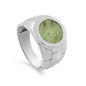 Серебряное кольцо KABAROVSKY с нефритом K1-198-5600 K1-198-5600 фото