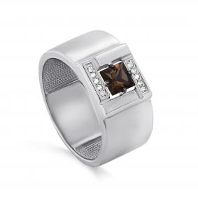 Серебряное кольцо KABAROVSKY K1-199-31389 с фианитом и Swarovski K1-199-31389 фото