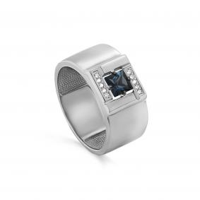 Серебряное кольцо KABAROVSKY K1-199-40889 с фианитом и Лондон топазом K1-199-40889 фото