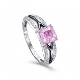 Серебряное кольцо KABAROVSKY с бриллианитом и фианитом. K1-213-11489 K1-213-11489 фото