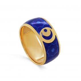 Кольцо из золочёного серебра KABAROVSKY K1-217-0007 с эмалью K1-217-0007 фото