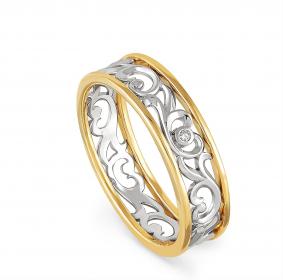 Кольцо из лимонного золота KABAROVSKY K1-2319-1000 с бриллиантом K1-2319-1000 фото