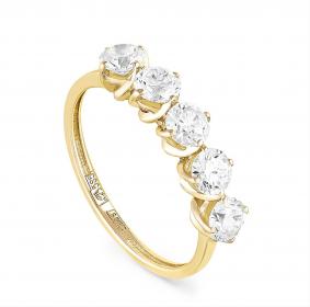 Кольцо из лимонного золота KABAROVSKY K1-2363-1000 с бриллиантом K1-2363-1000 фото