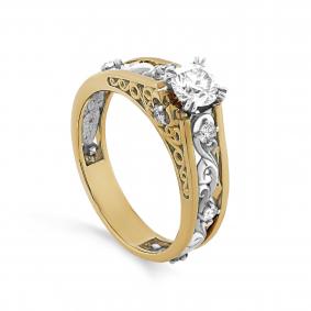 Кольцо из лимонного золота KABAROVSKY K1-2534-1000 K1-2534-1000 фото