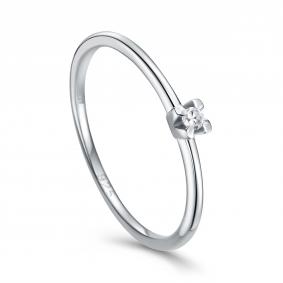 Серебряное кольцо KABAROVSKY K1-257/1-1000 с бриллиантом K1-257/1-1000 фото