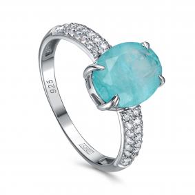 Серебряное кольцо KABAROVSKY K1-258-63000 с фианитом и алпанитом K1-258-63000 фото