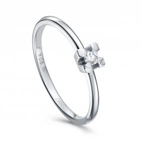 Серебряное кольцо KABAROVSKY K1-259/1-1000 с бриллиантом K1-259/1-1000 фото