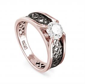 Золотое кольцо KABAROVSKY K1-3441-1000 с бриллиантом K1-3441-1000 фото