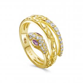 Серебряное кольцо KABAROVSKY K1-7010-41787 с фианитом K1-7010-41787 фото