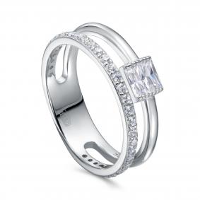 Серебряное кольцо KABAROVSKY K1-7036-7900 с фианитом K1-7036-7900 фото
