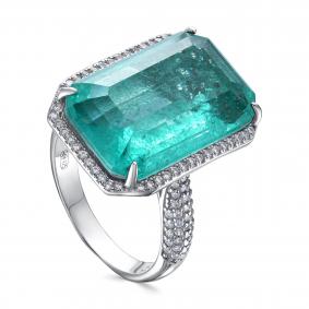 Серебряное кольцо KABAROVSKY K1-9043-63000 с фианитом и алпанитом K1-9043-63000 фото