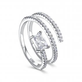 Серебряное кольцо KABAROVSKY K1-9070-7900 с фианитом K1-9070-7900 фото