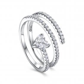 Серебряное кольцо KABAROVSKY K1-9072-7900 с фианитом K1-9072-7900 фото