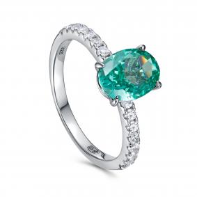 Серебряное кольцо KABAROVSKY с бриллианитом и фианитом K1-9092-13300 K1-9092-13300 фото