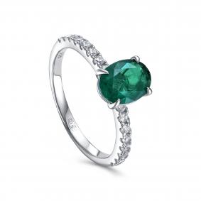 Серебряное кольцо KABAROVSKY K1-9092-60400 с фианитом K1-9092-60400 фото