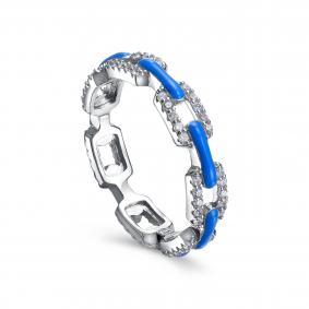 Серебряное кольцо KABAROVSKY K1-9102-7905 с фианитом и эмалью K1-9102-7905 фото