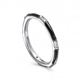 Серебряное кольцо KABAROVSKY K1-9104-7902 с фианитом и эмалью K1-9104-7902 фото
