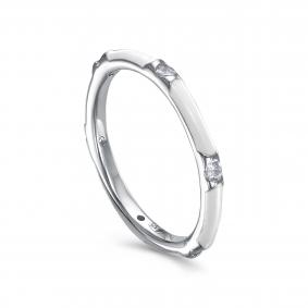 Серебряное кольцо KABAROVSKY K1-9104-7910 с фианитом и эмалью K1-9104-7910 фото